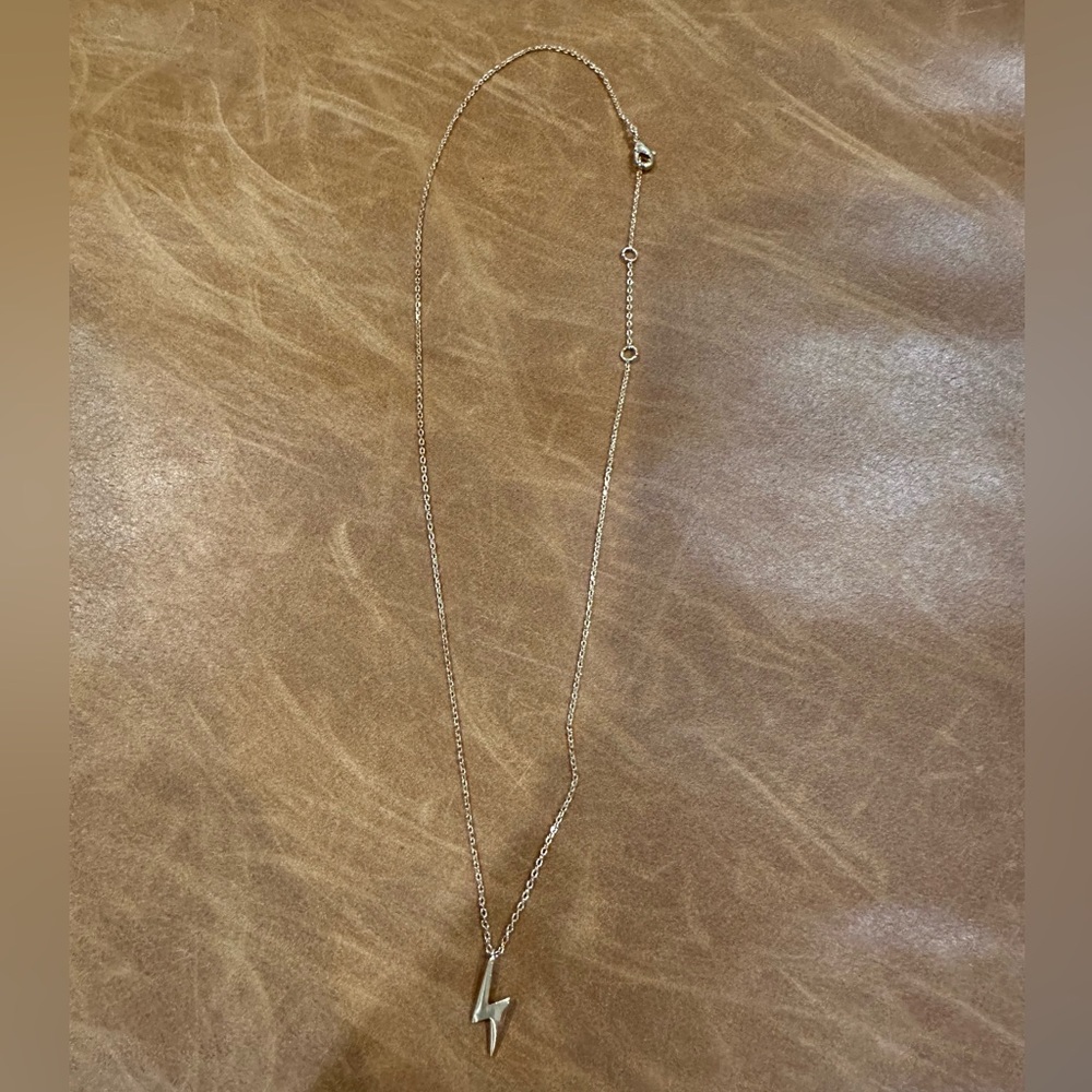 Gold Lightning Bolt Necklace